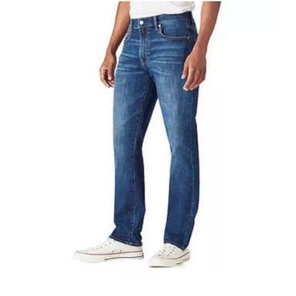Lucky Brand Men’s Jeans 410 Athletic Straight 36/29 Medium Blue 5 Pocket Cowboy - Picture 1 of 13